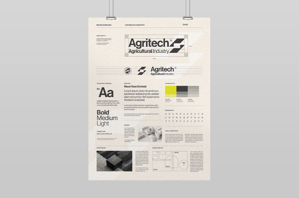 Brand Guideline Poster Layout in INDD format