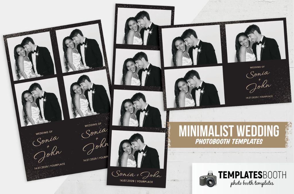 Minimalist Wedding Photo Booth Template V4