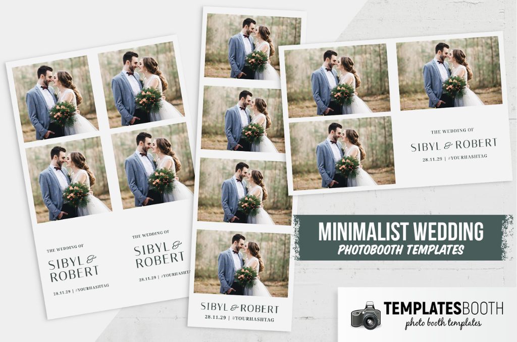 Petite Typographic Photo Booth Template