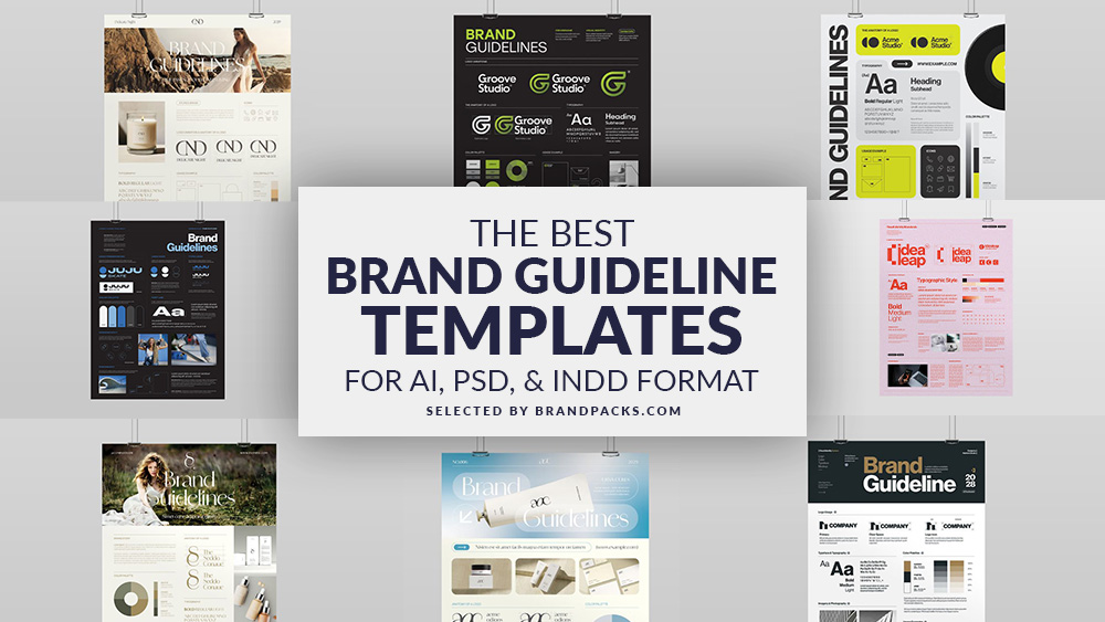 18 Creative Brand Guidelines Poster Templates (For InDesign, Illustrator & Photoshop)