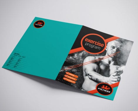 A3 Gym Brochure Template
