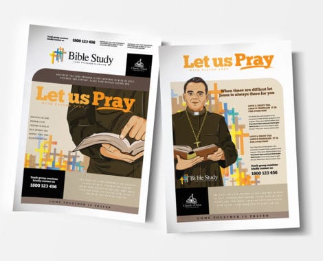 A4 Christian Church Poster Template