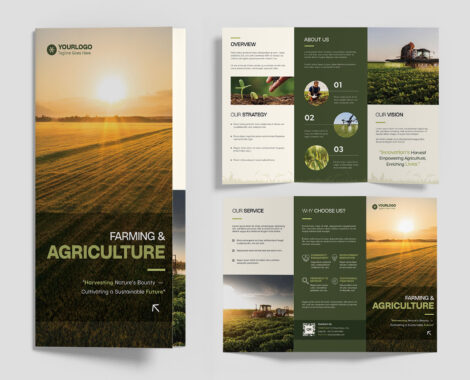 Agriculture Templates Set in PSD AI EPS