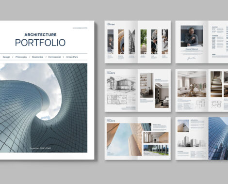 Architecture Portfolio Template in INDD & IDML