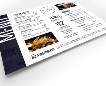 Bar Menu Flyer Template