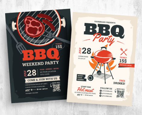 Barbecue Flyer Templates [PSD, Ai, Vector]