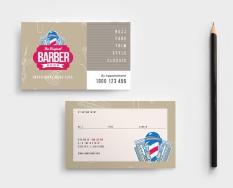 Barber's Shop Business Card Template