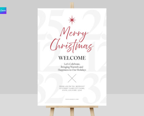 Christmas Event Banner Template in PSD & Canva