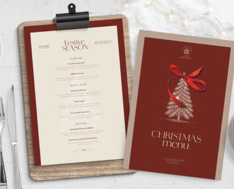 Christmas Menu Template in INDD & IDML