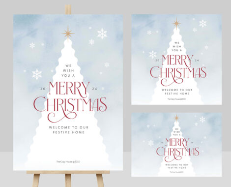 Christmas Winter Wonderland Template in Canva & PSD