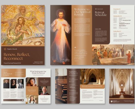 Church Brochure Template in INDD & IDML