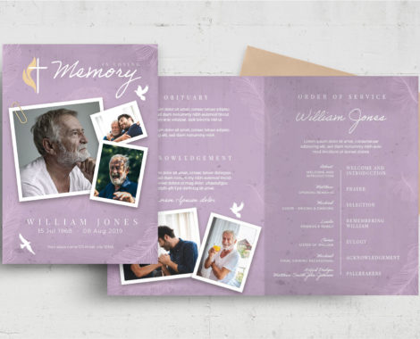 Church Funeral Program Template (PSD, AI, Vector Formats)