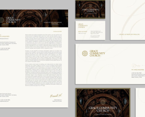 Church Stationery Branding Template in INDD & IDML