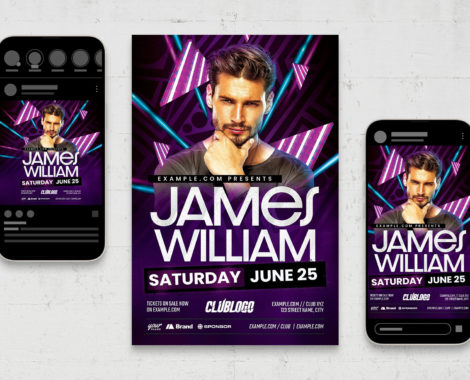Nightclub Flyer Template (PSD, AI, Vector Formats)