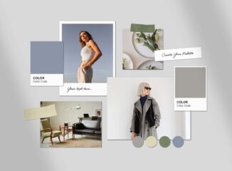 Color Palette Mood Board Mockup