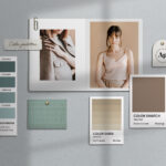 Color Palette Mood Board Mockup
