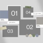 Color Palette Mood Board Mockup