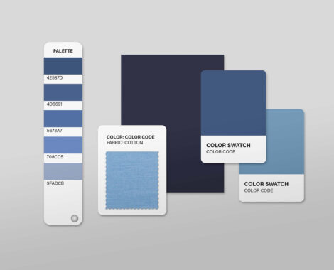 Color Palette Pantone Mockup