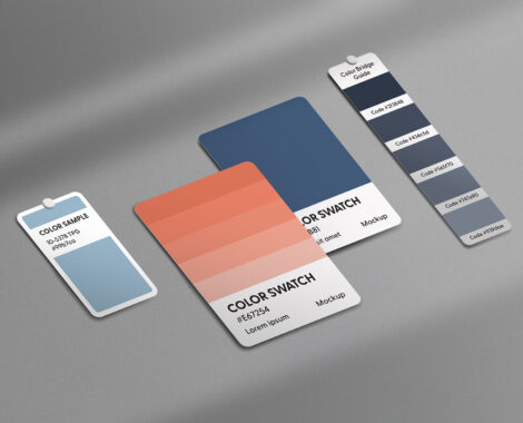 Color Palette Pantone Mockup