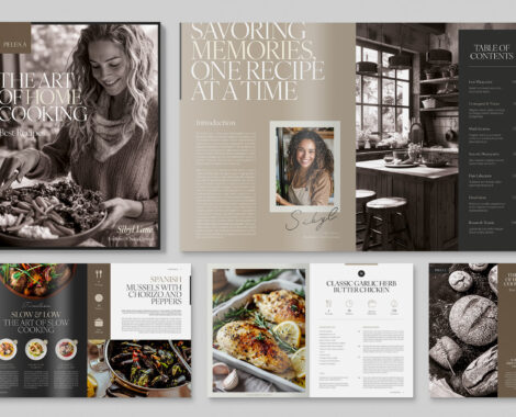 Cook Book in Canva, IDML & INDD
