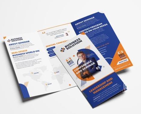 Corporate Event Tri-Fold Brochure Template