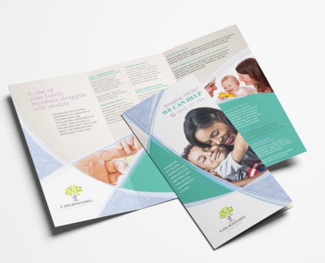 Counselling Tri-Fold Brochure Template