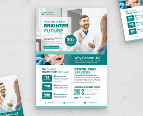 Dental Flyer Template (AI, EPS Format)