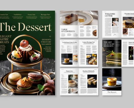 Cookbook Magazine Template in INDD format
