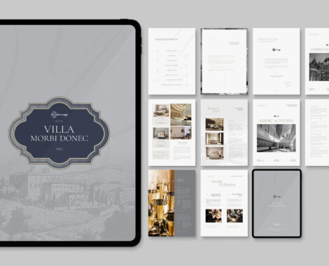 Digital Hotel Brochure Template in Canva, IDML & INDD