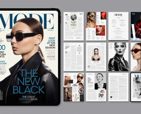 Digital Magazine Template in Canva, InDesign IDML & INDD