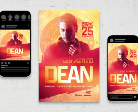 DJ Event Flyer Template (PSD Format)