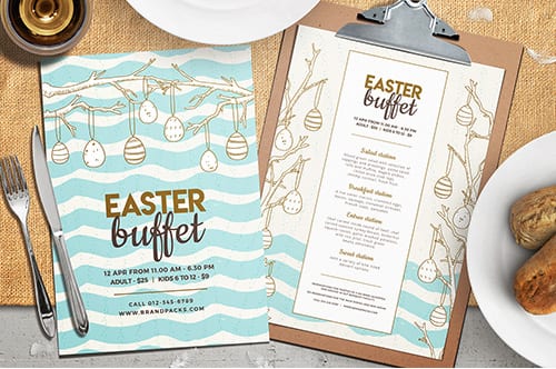 Easter Menu Template