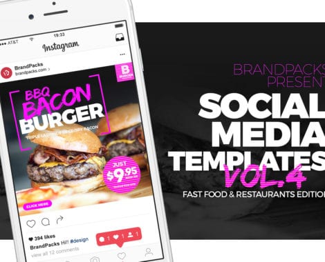 Fast Food Social Media Templates