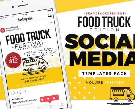 Food Truck Social Media Templates Pack