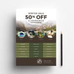 Free Camping Poster Template