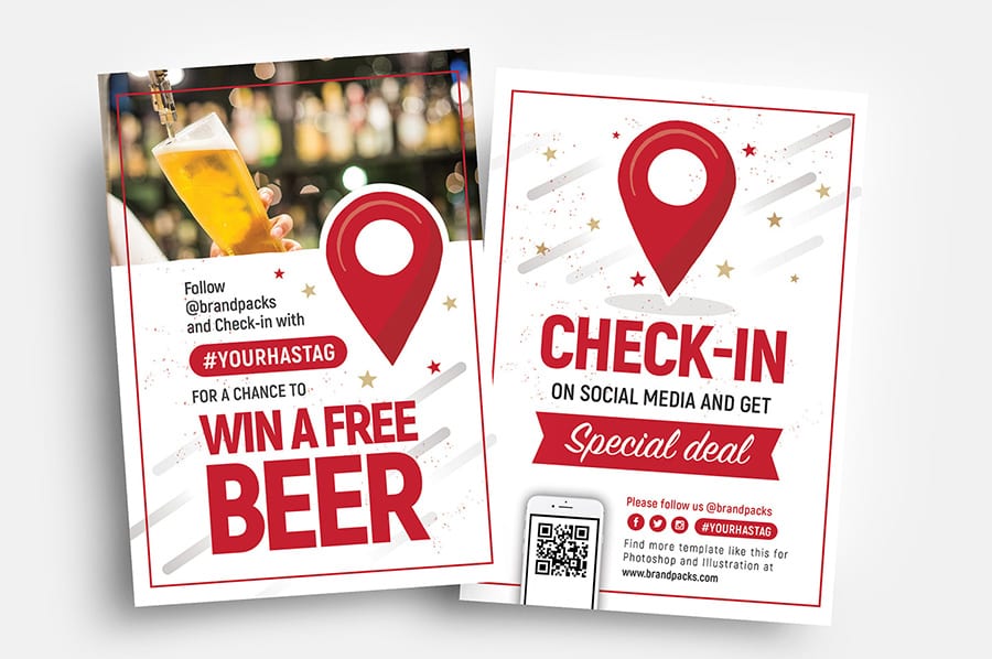 Free Check-In Flyer Template