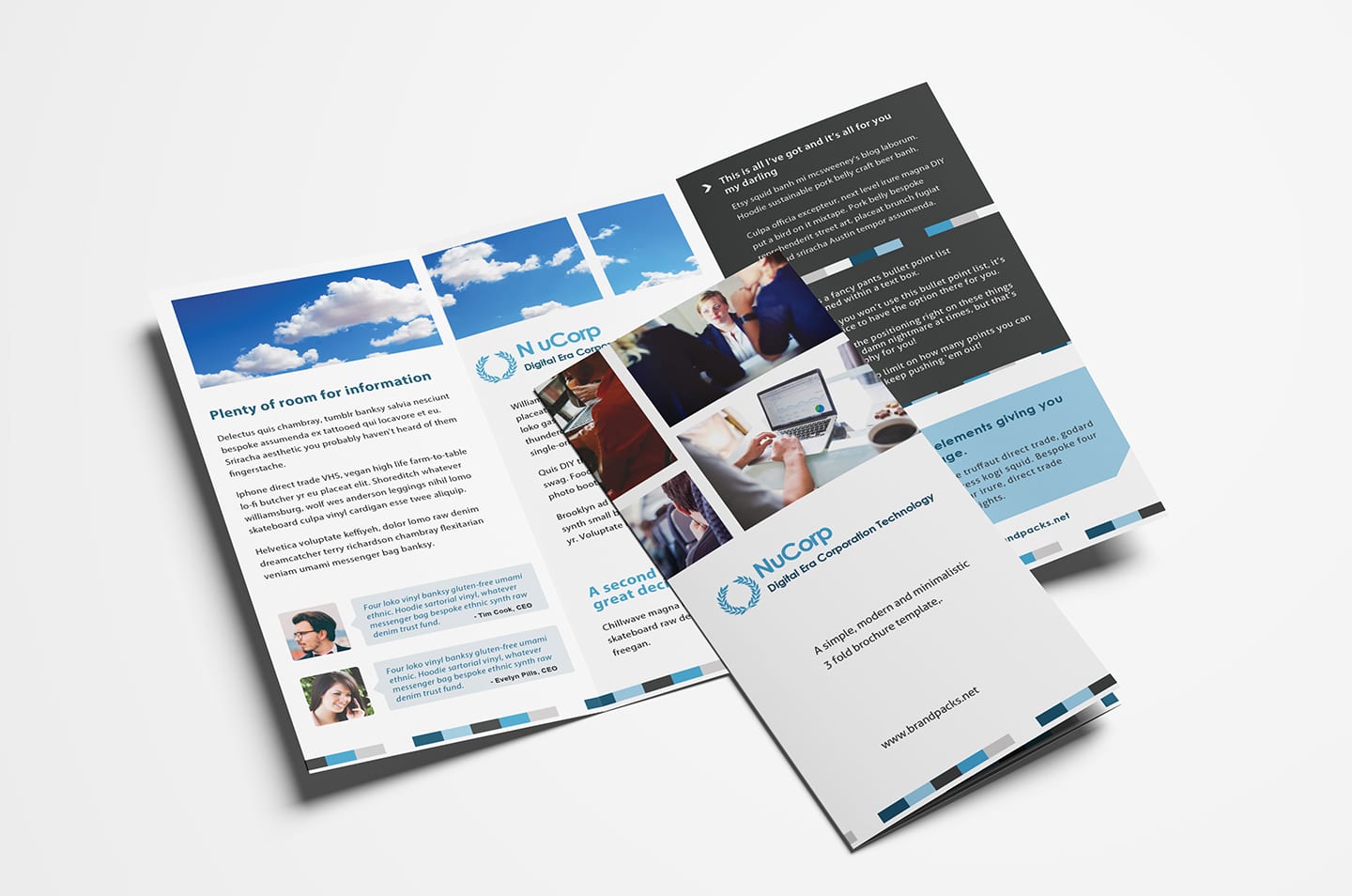 Free Corporate Tri-Fold Brochure Template