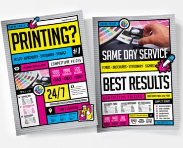 Free Print Shop Poster Templates