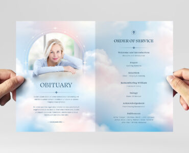 Funeral Program Template (AI, EPS Format)