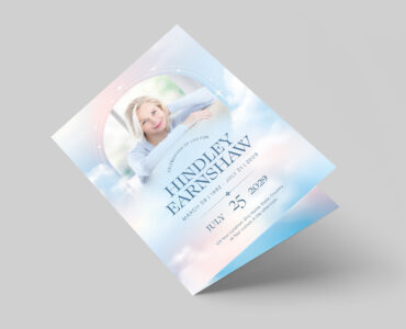 Funeral Program Template (AI, EPS Format)