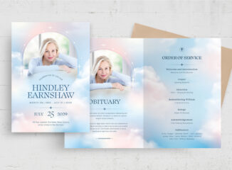 Funeral Program Template (AI, EPS Format)