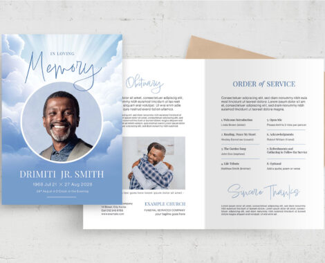Funeral Program Template (PSD Format)