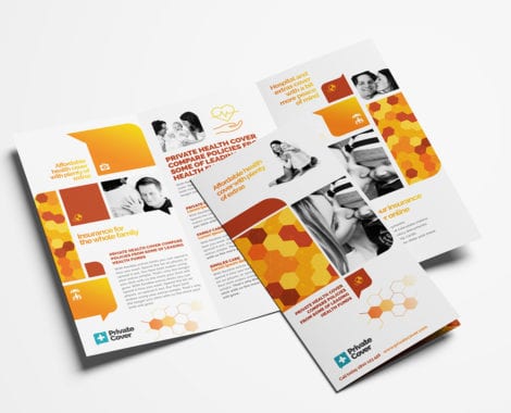 Health Insurance Tri-Fold Brochure Template