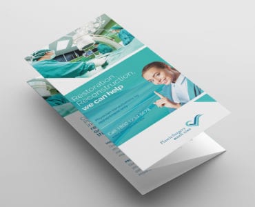 Hospital Tri-Fold Brochure Template Front