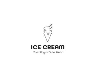 Ice Cream Logo Template (AI, EPS Format)