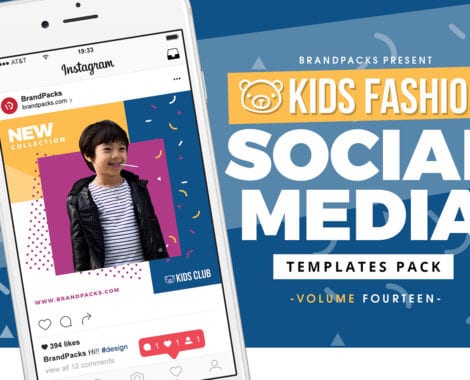 Kid's Fashion Social Media Templates