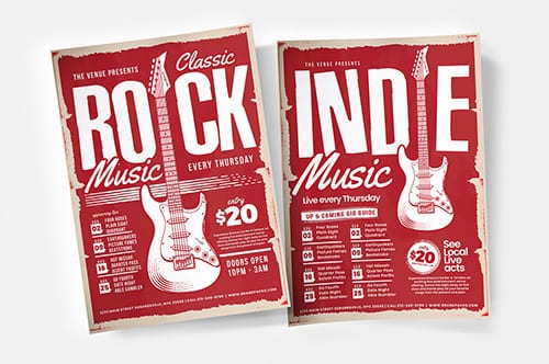 Live Music Poster Templates