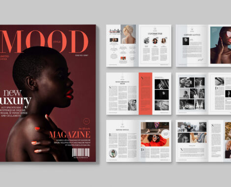Magazine Template InDesign INDD format
