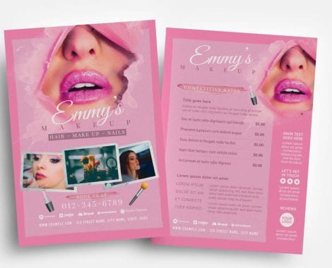 Makeup Artist Flyer Templates