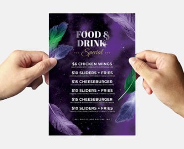 Mardi Gras Flyer Template Back